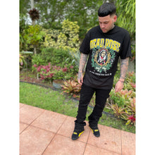 Load image into Gallery viewer, SAINT ROSE TEE BLACK/YELLOW
