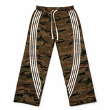 Camo Baggy Pants White Stripe Side
