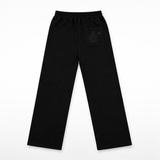 Black Baggy Pants White Stripe Drawstring