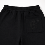 Black Baggy Pants White Stripe Drawstring