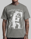Rose From The Dead Graphic Charcoal Tee