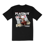 Playboy Magazine Graphic Black Tee Lifestyle