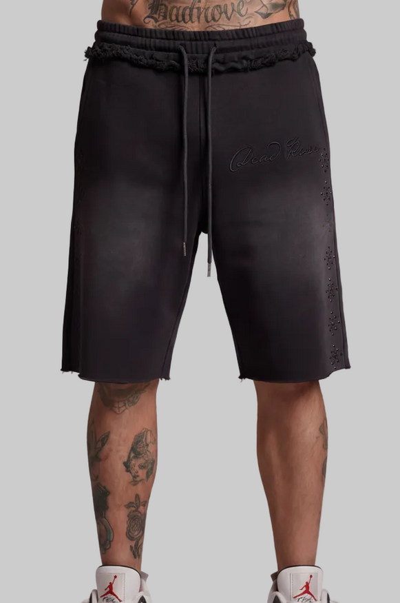 Dead Rose Shadow Stud Sweat Shorts