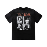 Dead Rose Vintage Photo Graphic Black Tee