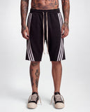 Dead Rose Black Stripe Track Shorts
