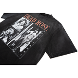 Dead Rose Vintage Photo Graphic Black Tee
