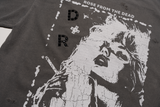 Rose From The Dead Graphic Charcoal Tee